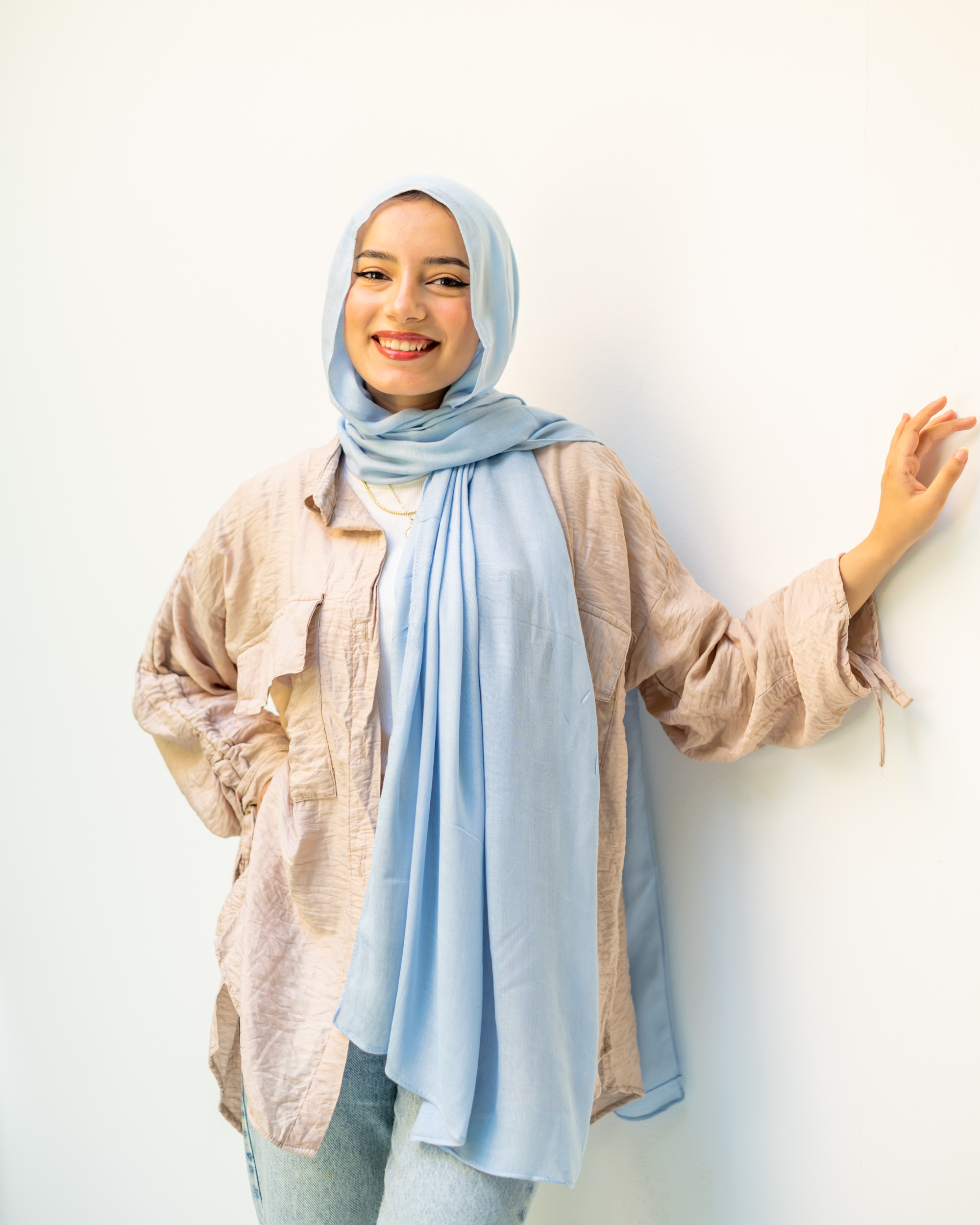 babyblue colored modal