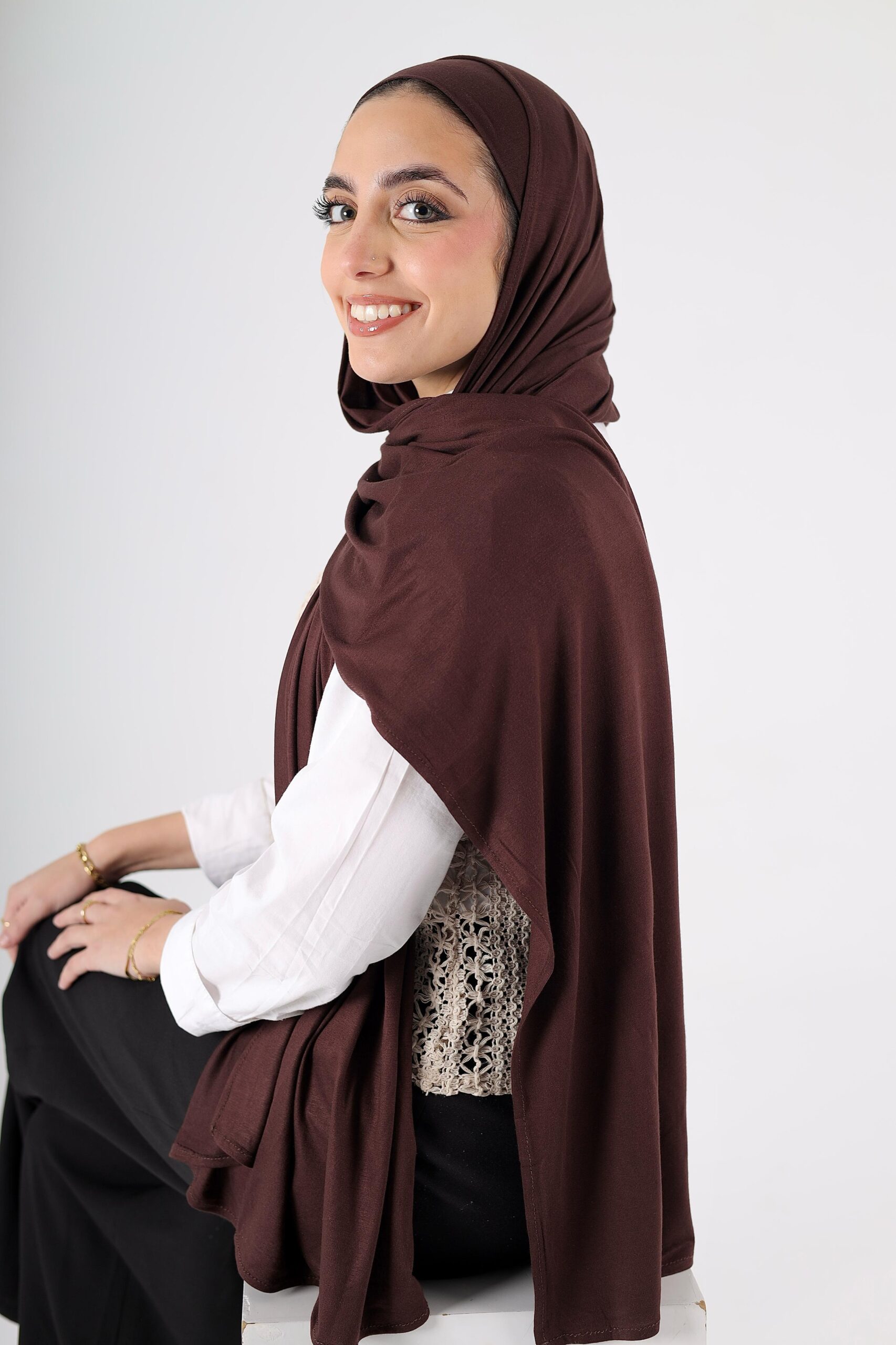 Chocolate Brown Lycra Set - Image 6