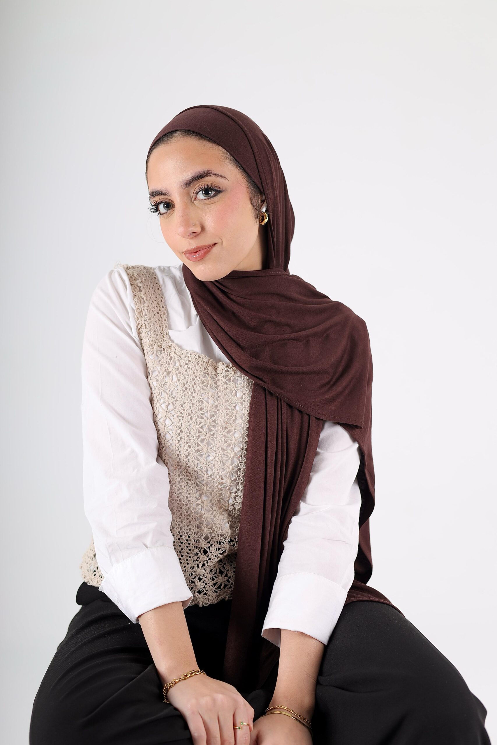 Chocolate Brown Lycra Set - Image 5