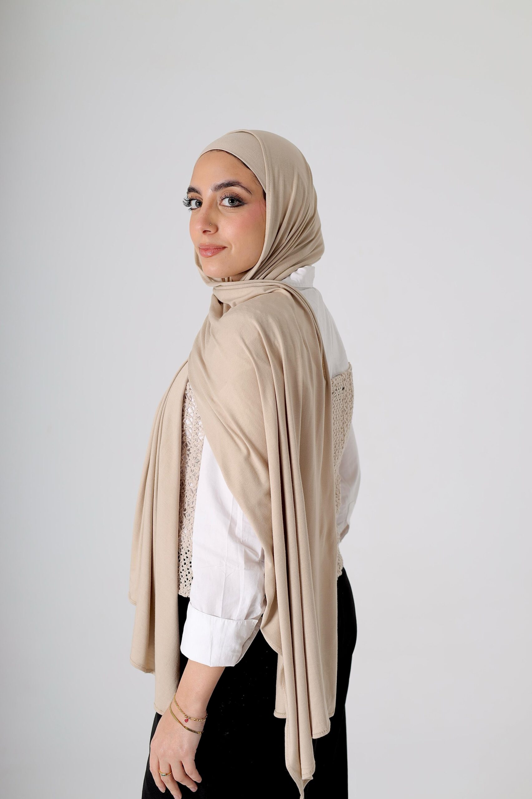 Grayish Beige Lycra Set - Image 4