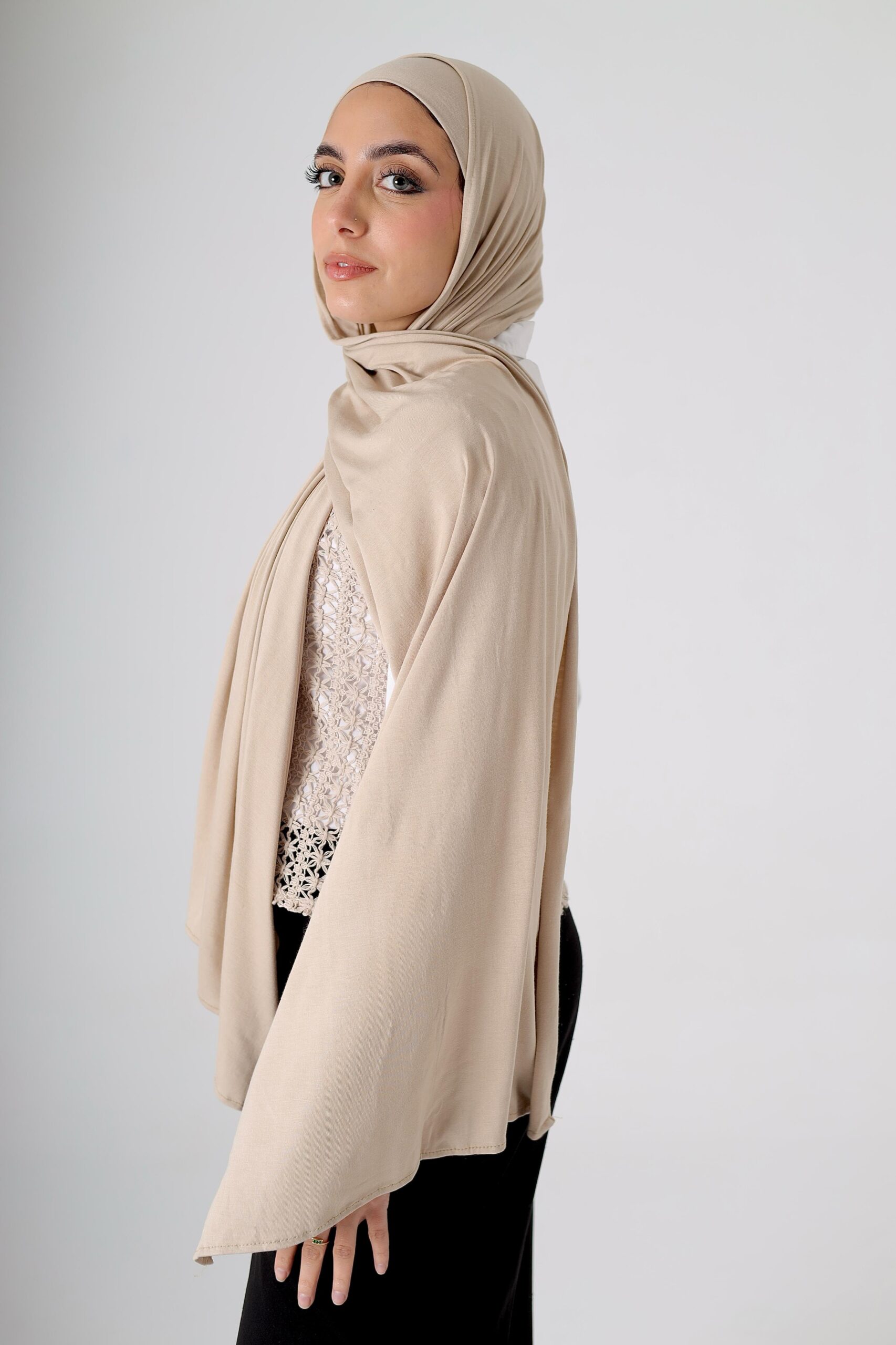 Grayish Beige Lycra Set - Image 5